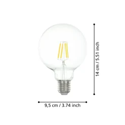 Eglo LEDE27 Lichtbron / Glas helder Ø 95 mm