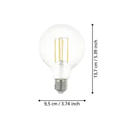 Eglo LEDE27 Lichtbron / Glas helder Ø 95 mm