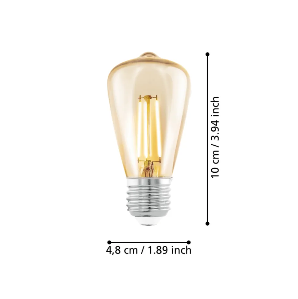 Eglo LEDE27 Lichtbron / Glas amber Ø 48 mm