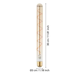 Eglo LEDE27 Lichtbron / Glas amber Ø 30 mm