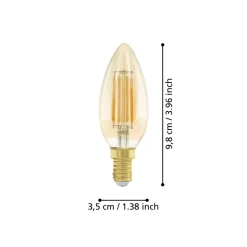 Eglo LEDE14 Lichtbron / Glas amber Ø 35 mm