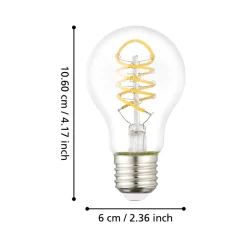 Eglo LEDE27 Lichtbron / Glas helder Ø 60 mm