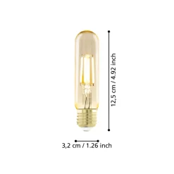 Eglo LEDE27 Lichtbron / Glas amber Ø 32 mm