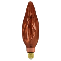 Eglo LEDE27 Lichtbron / Glas koperkleuren Ø 78 mm