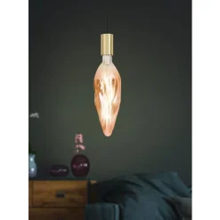 Eglo LEDE27 Lichtbron / Glas koperkleuren Ø 78 mm