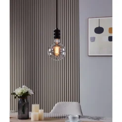 Eglo LEDE27 Lichtbron / Glas zwart-transparant, helder Ø 125 mm