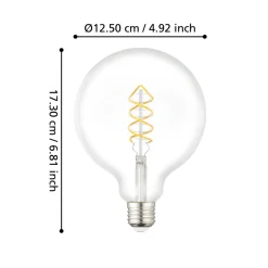 Eglo LEDE27 Lichtbron / Glas helder Ø 125 mm