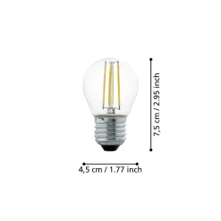 Eglo LEDE27 Lichtbron / Glas helder Ø 45 mm