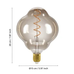 Eglo LEDE27 Lichtbron / Glas amber Ø 150 mm