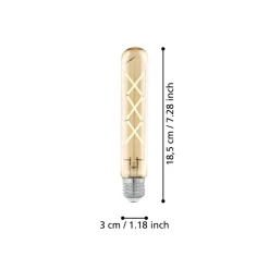 Eglo LEDE27 Lichtbron / Glas amber Ø 30 mm