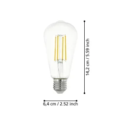 Eglo LEDE27 Lichtbron / Glas helder Ø 64 mm