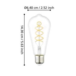 Eglo LEDE27 Lichtbron / Glas helder Ø 64 mm