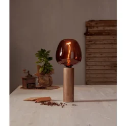 Eglo LEDE27 Lichtbron / Glas cognac Ø 190 mm