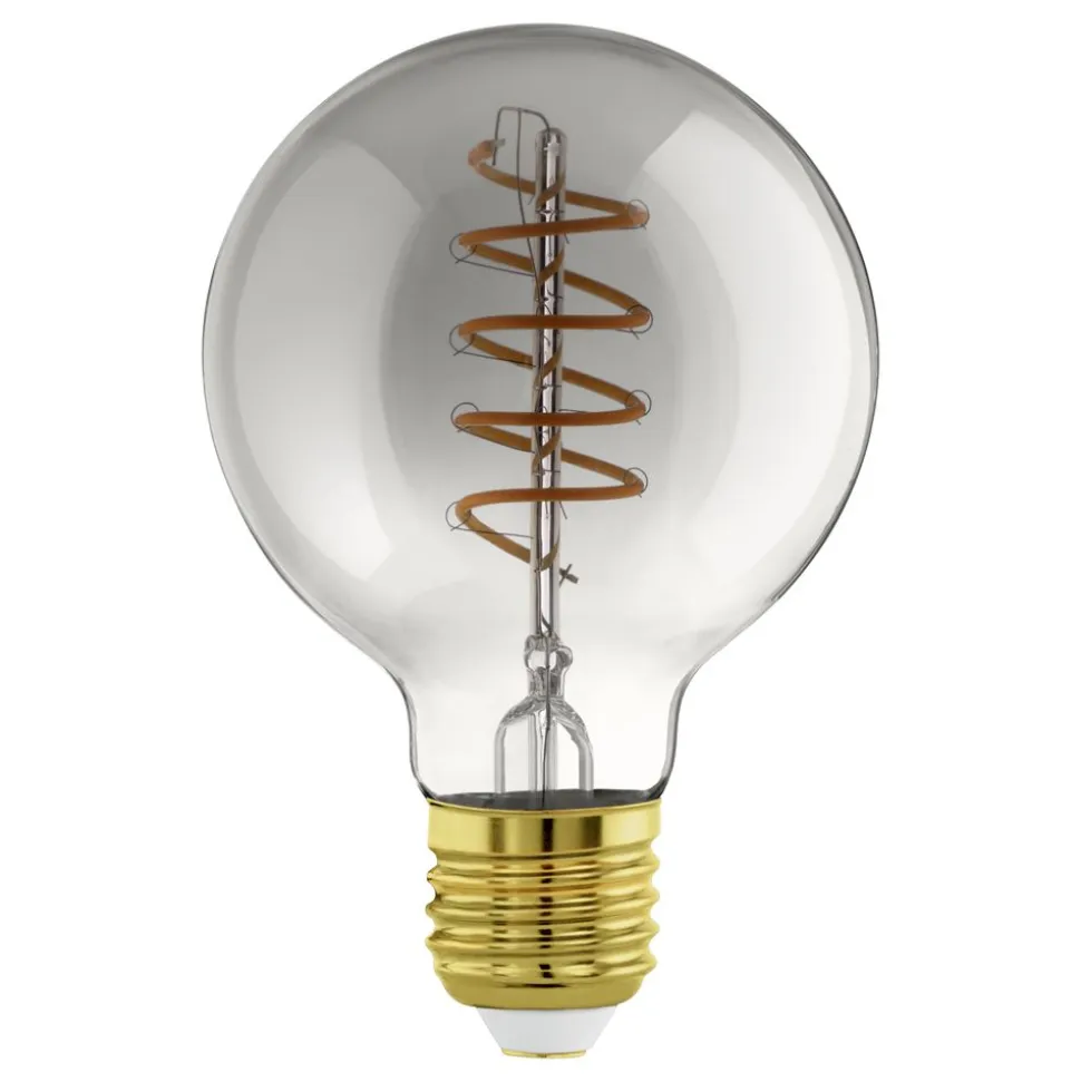 Eglo LEDE27 Lichtbron / glas gestoomd zwart-transparant Ø 80 mm