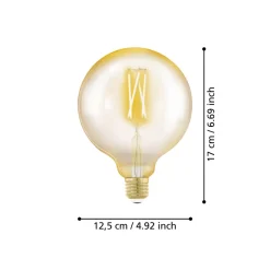 Eglo LEDE27 Lichtbron / Glas amber Ø 125 mm