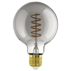 Eglo LEDE27 Lichtbron / glas gestoomd zwart-transparant Ø 95 mm