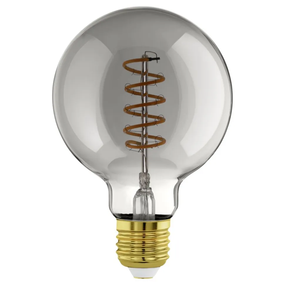 Eglo LEDE27 Lichtbron / glas gestoomd zwart-transparant Ø 95 mm