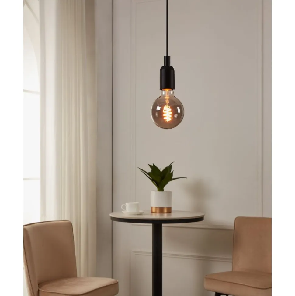 Eglo LEDE27 Lichtbron / glas gestoomd zwart-transparant Ø 95 mm