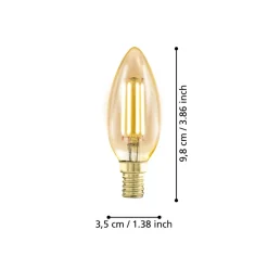 Eglo LEDE14 Lichtbron / Glas amber Ø 35 mm