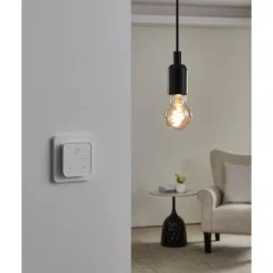 Eglo LEDE27 Lichtbron Kunststof wit / Glas amber Ø 60 mm