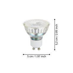 Eglo LEDGU10 Lichtbron / Glas helder Ø 50 mm