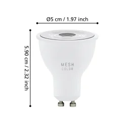 Eglo LEDGU10 Lichtbron / Kunststof opaal Ø 50 mm