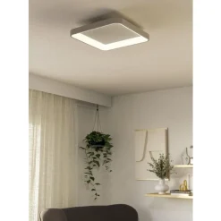 Eglo LORETELLO Wand-/plafondlamp kunststof, staal wit H: 75 mm