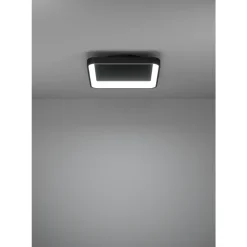 Eglo LORETELLO Wand-/plafondlamp kunststof, staal zwart H: 75 mm