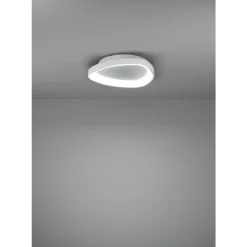 Eglo LORETELLO Wand-/plafondlamp kunststof, staal wit H: 75 mm | Ø 350 mm