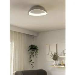 Eglo LORETELLO Wand-/plafondlamp kunststof, staal wit H: 75 mm | Ø 350 mm