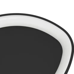 Eglo LORETELLO Wand-/plafondlamp kunststof, staal zwart H: 75 mm | Ø 350 mm