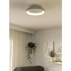 Eglo LORETELLO Wand-/plafondlamp kunststof, staal wit H: 75 mm | Ø 350 mm