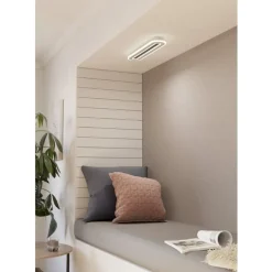 Eglo MACCHIONI Plafondarmaturen staal, kunststof wit / kunststof met kristaleffect wit H: 45 mm