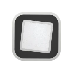 Eglo MACCHIONI Plafondarmaturen staal, kunststof zwart, wit / kunststof met kristaleffect wit H: 50 mm