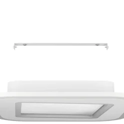 Eglo MACCHIONI Plafondarmaturen staal, kunststof wit / kunststof met kristaleffect wit H: 50 mm