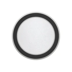 Eglo MACCHIONI Plafondarmaturen staal, kunststof zwart, wit / kunststof met kristaleffect wit H: 50 mm | Ø 380 mm