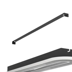 Eglo MACCHIONI Plafondarmaturen staal, kunststof zwart, wit / kunststof met kristaleffect wit H: 45 mm