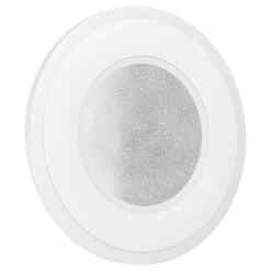 Eglo MACCHIONI Wandlamp staal, kunststof wit / kunststof met kristaleffect wit Ø 200 mm