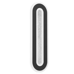 Eglo MACCHIONI Wandlamp staal, kunststof zwart, wit / kunststof met kristaleffect wit