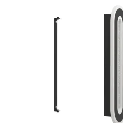 Eglo MACCHIONI Wandlamp staal, kunststof zwart, wit / kunststof met kristaleffect wit