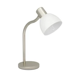 Eglo MACERE Tafellampen staal nikkel-mat / Glas wit H: 340 mm