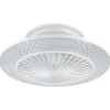 Eglo MALINSKA Ventilator met licht ABS wit / acryl kristallook H: 200 mm | Ø 550 mm