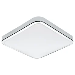 Eglo MANILVA 1 Plafondarmaturen staal chroom / Kunststof wit H: 70 mm