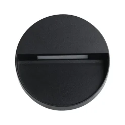 Eglo MARUGGIO Wandlamp aluminium zwart / Kunststof transparant Ø 150 mm