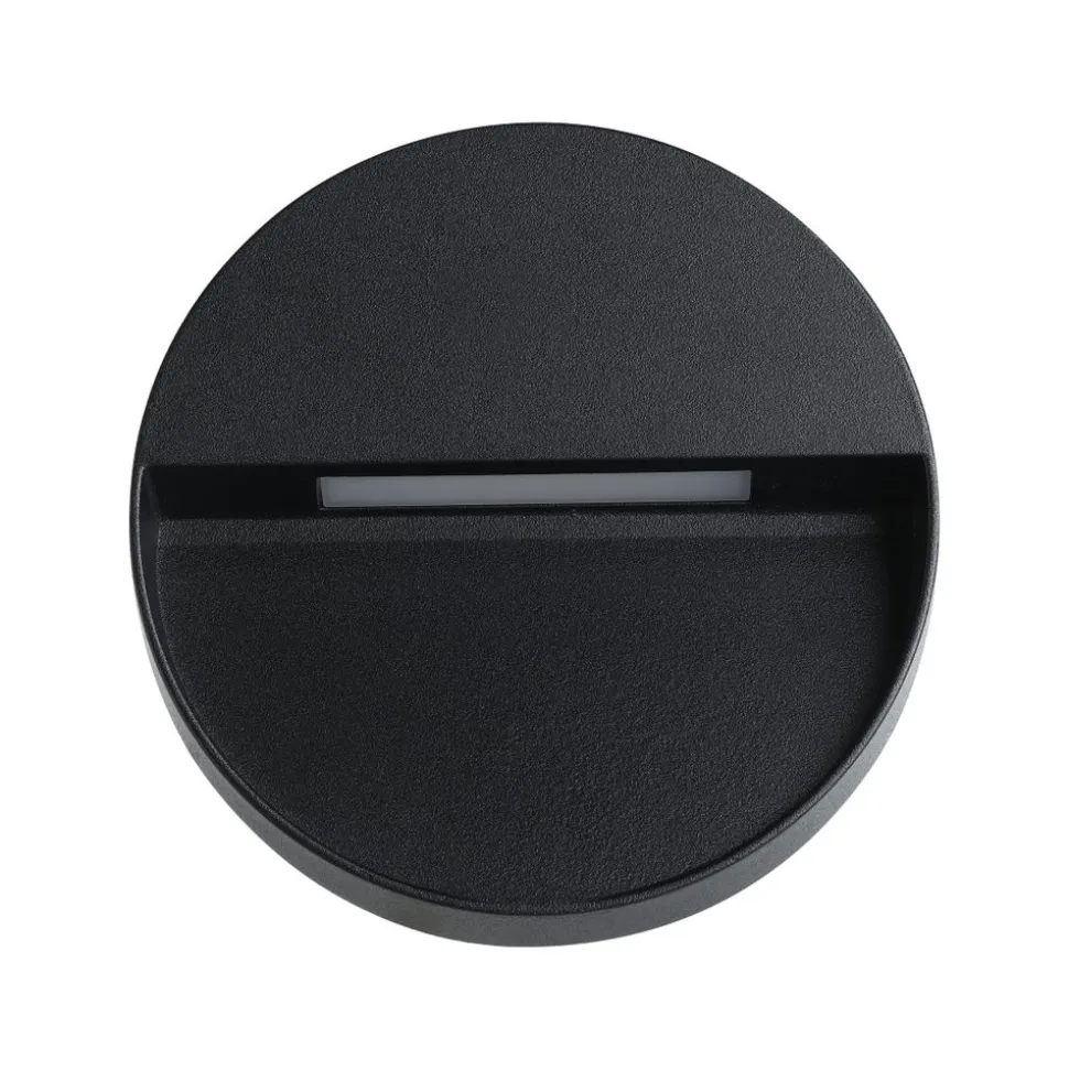 Eglo MARUGGIO Wandlamp aluminium zwart / Kunststof transparant Ø 150 mm