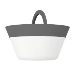 Eglo MEGGIANO Tafellampen Kunststof grijs / Kunststof wit H: 320 mm | Ø 150 mm