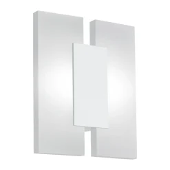 Eglo METRASS 2 Wand-/plafondlamp aluminium wit / Kunststof satijn H: 200 mm