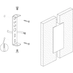 Eglo METRASS 2 Wand-/plafondlamp aluminium wit / Kunststof satijn H: 200 mm