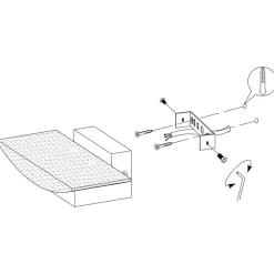 Eglo METRASS Wandlamp aluminium zwart / Kunststof satijn H: 105 mm