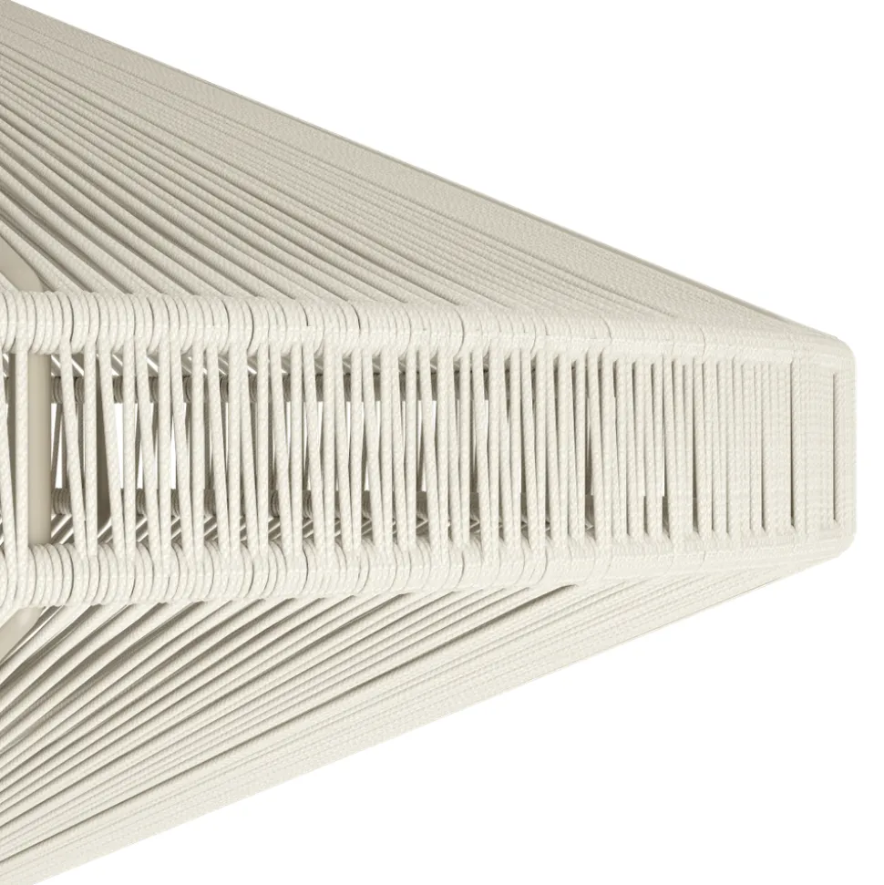 Eglo MIDSUMER hanglamp staal zwart / textiel crème H: 1100 mm | Ø 380 mm